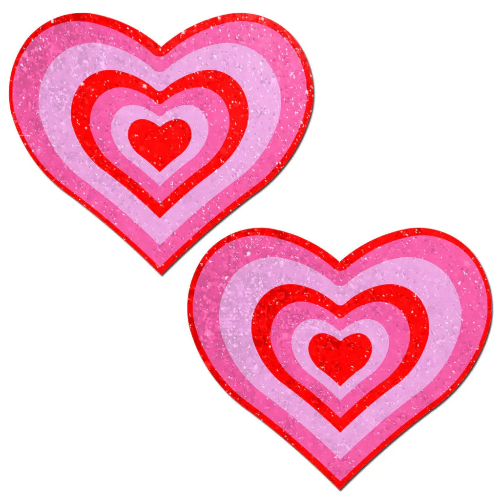 Glitter Pumping Heart Nipple Pasties