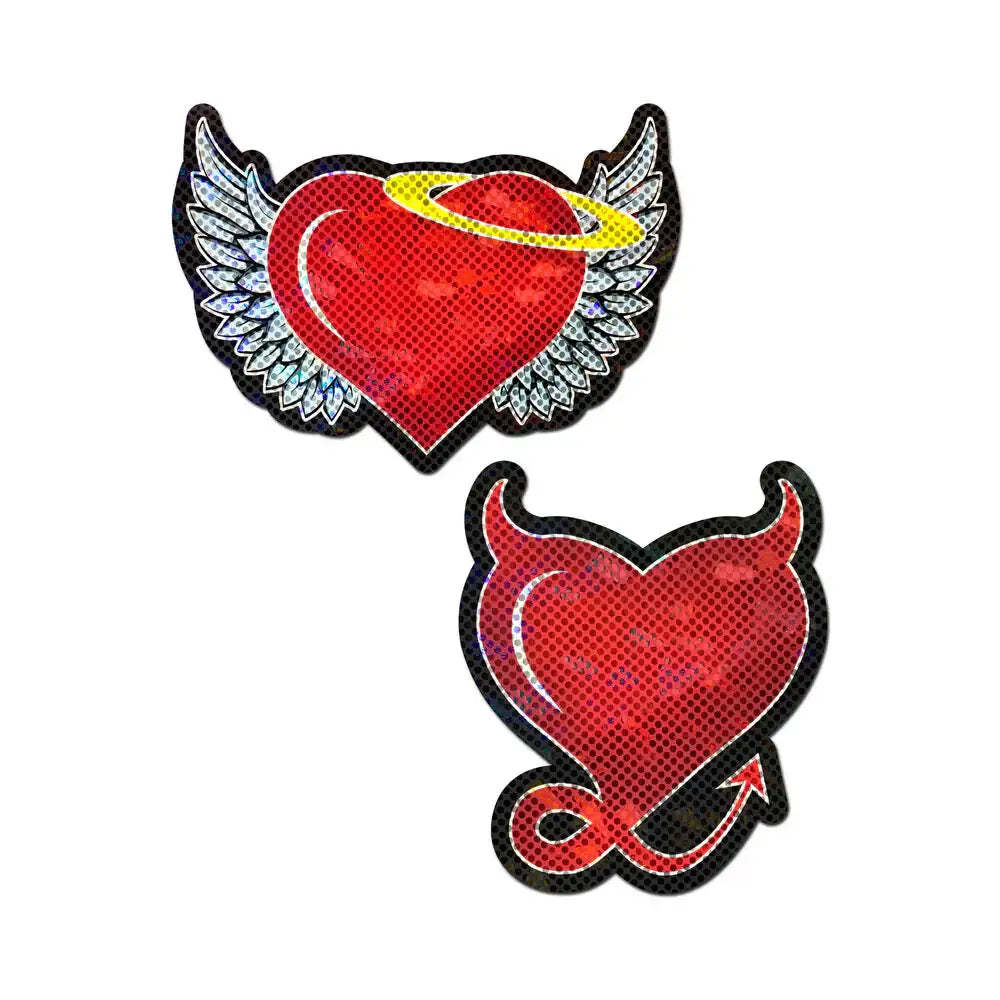 Pastease® Nipple Pasties - Angel Devil Hearts