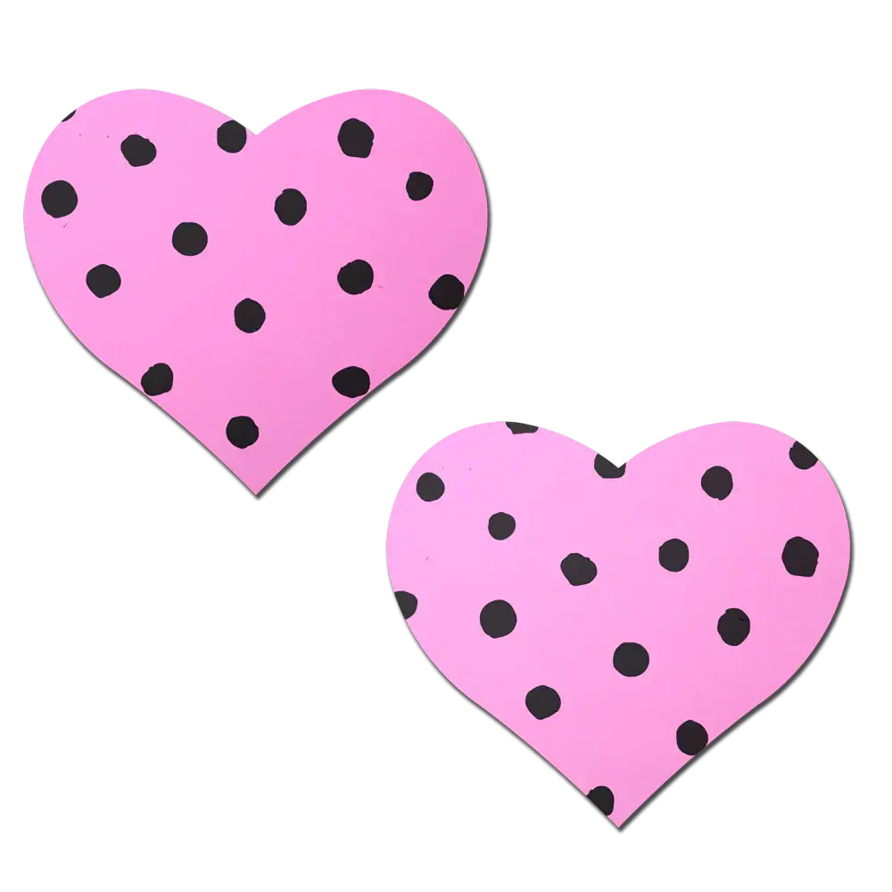 Pastease® Pastease Heart Collection Nipple Pasties - 10+ designs to choose from! Pink Polka Dot