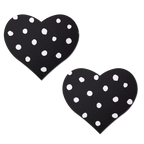 Pastease® Pastease Heart Collection Nipple Pasties - 10+ designs to choose from! Black Polka Dot