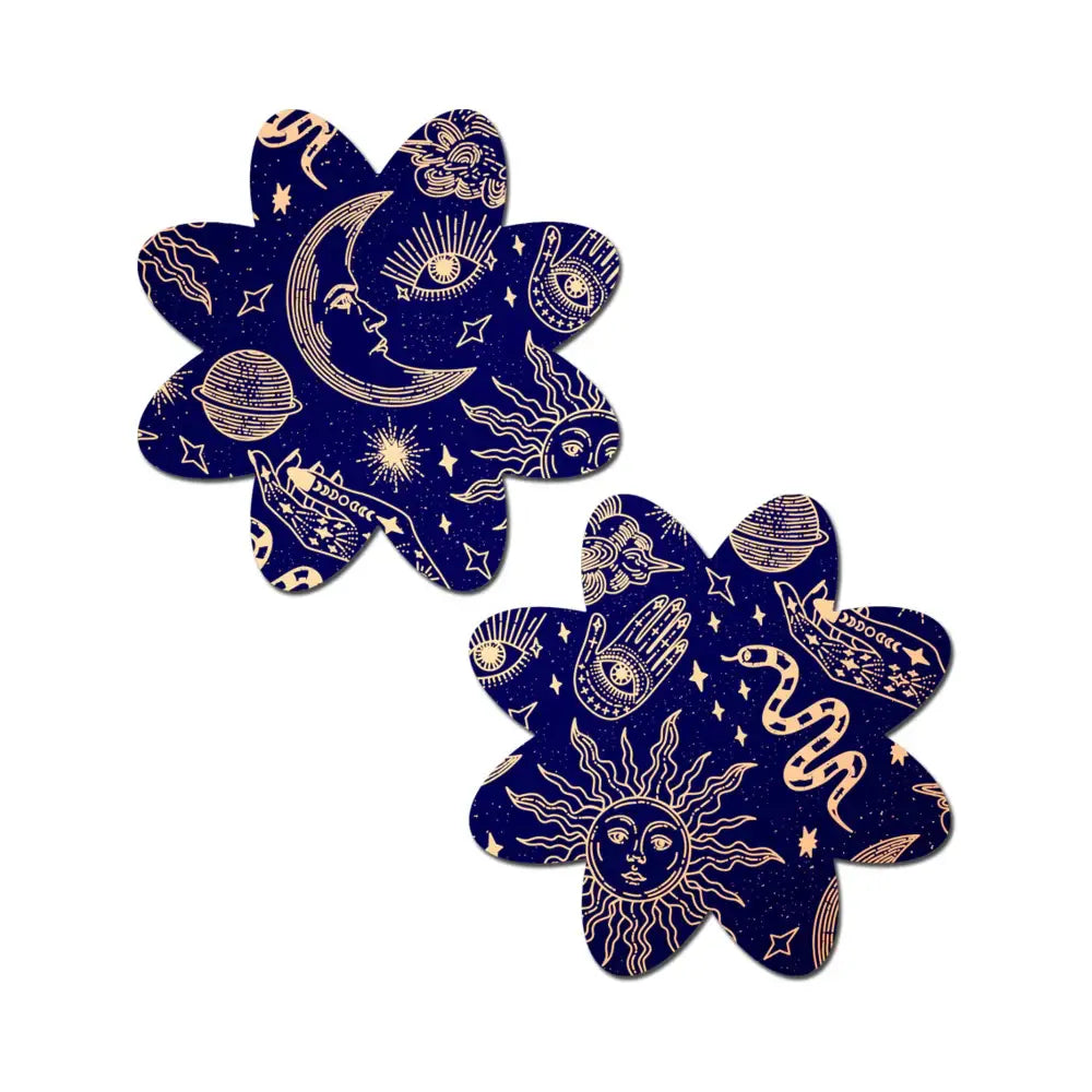 Pastease® Petal Collection Nipple Pasties | 12 Designs Midnight Celestial Sun & Moon
