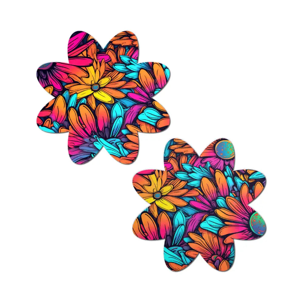 Pastease® Petal Collection Nipple Pasties | 12 Designs Neon Flowers