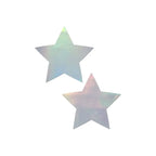 Pastease® Star Nipple Pasties - Silver Hologram