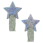 Pastease® Star Nipple Pasties - Silver Tassels