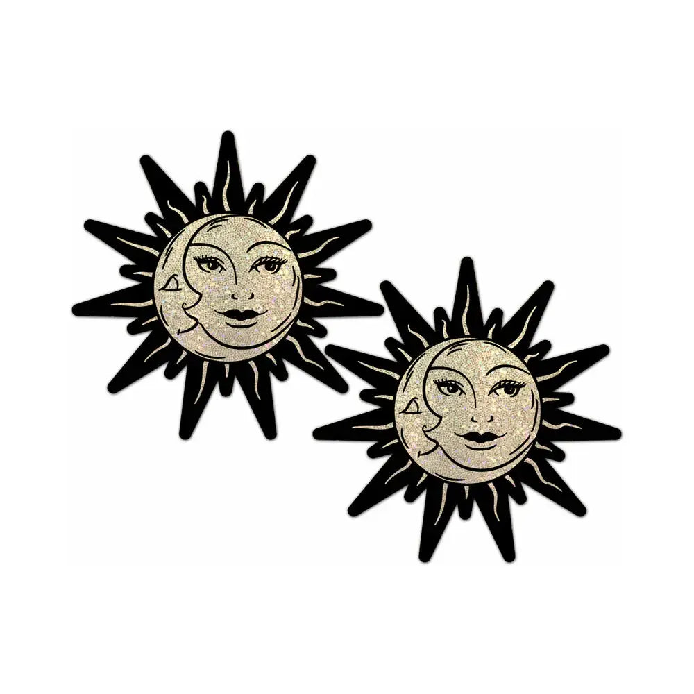 Pastease® Themed Nipple Pasties Sun & Moon