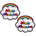 Happy Birthday Cloud Themed Nipple Pasties