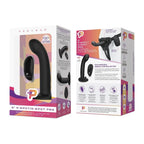 Pegasus 6’’ G/P Spot Remote Controlled Peg + Harness Set - Black - Dildo