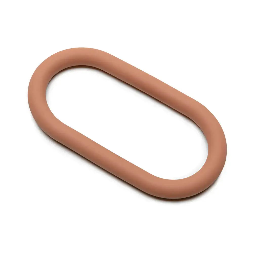 Perfect Fit Brand 9’’ Silicone Hefty Wrap Ring - Multi-Use C-Ring & Ball Stretcher Caramel