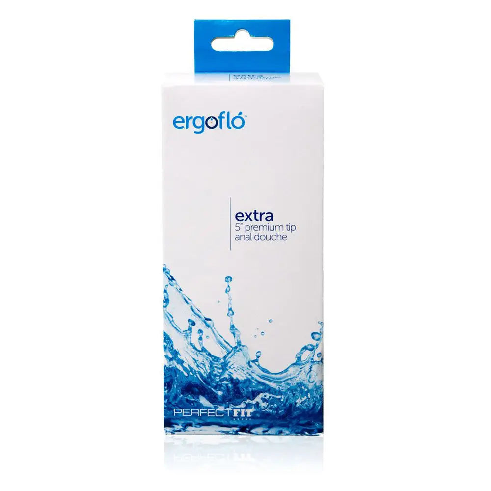 Ergoflo™ Extra 5’’ Premium Tip Anal Douche - Black