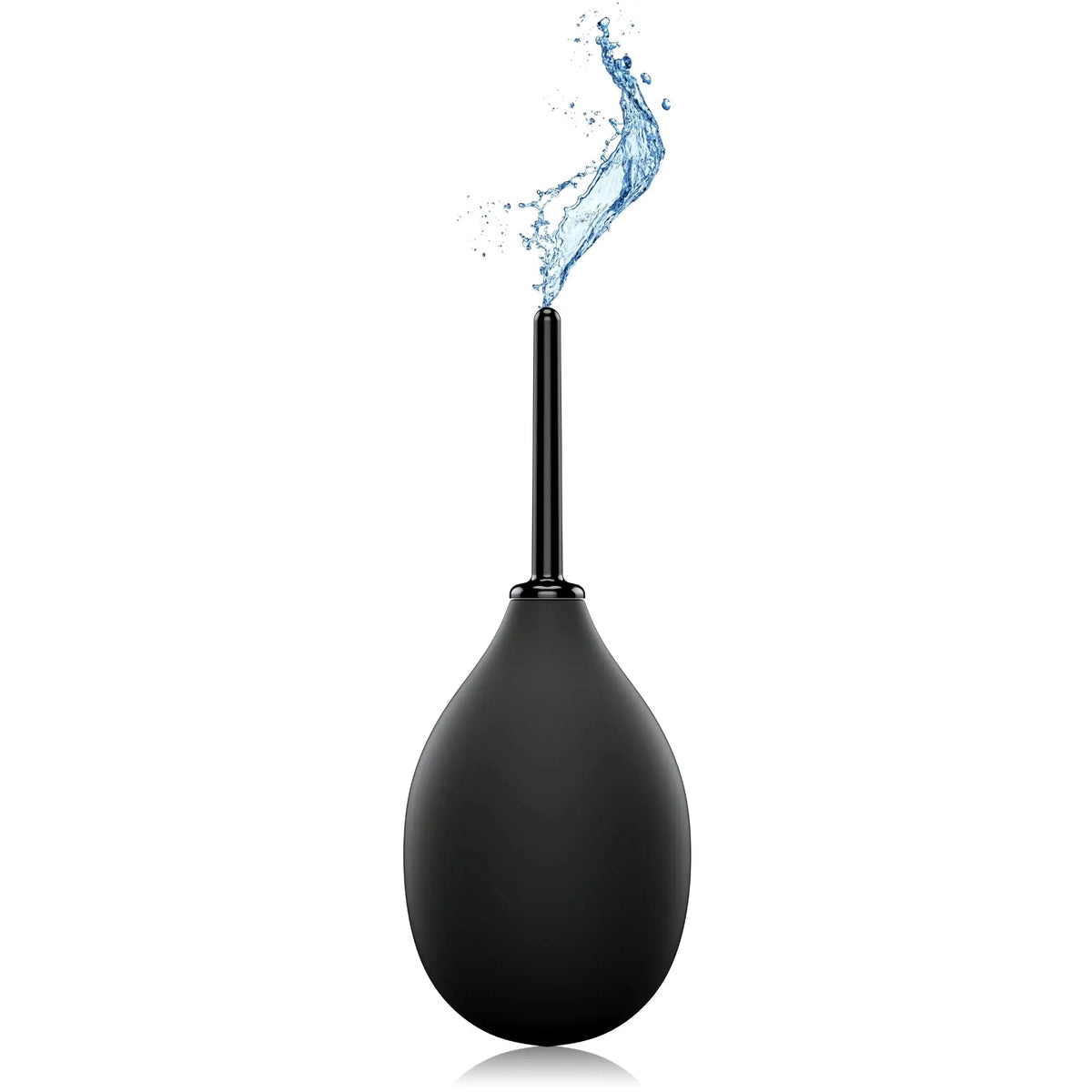 Perfect Fit Brand Ergoflo Impulse Compact Anal Douche – Leak-Proof Travel Design Black