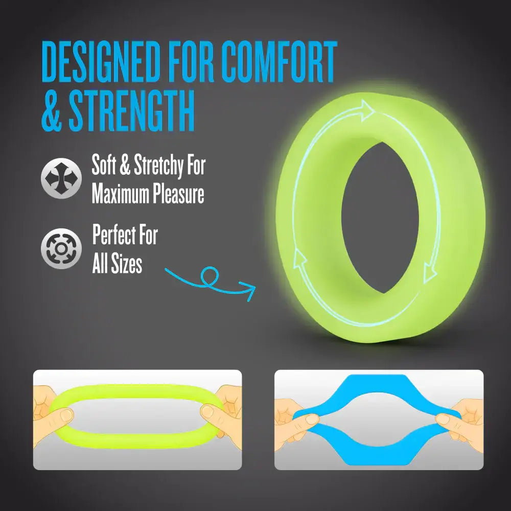 Performance Plus Flash Glow in the Dark 2 C-Ring Set