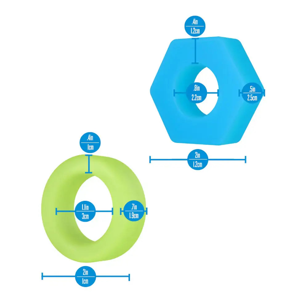 Performance Plus Flash Glow in the Dark 2 C-Ring Set