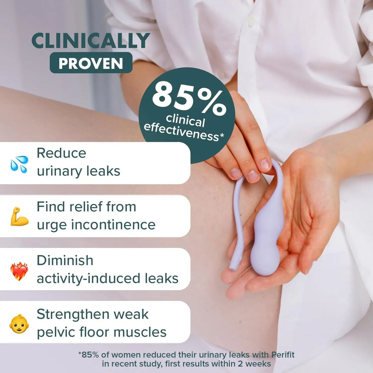 Perifit Care + Advanced App-Enabled Kegel Exerciser - Lavender - Kegels