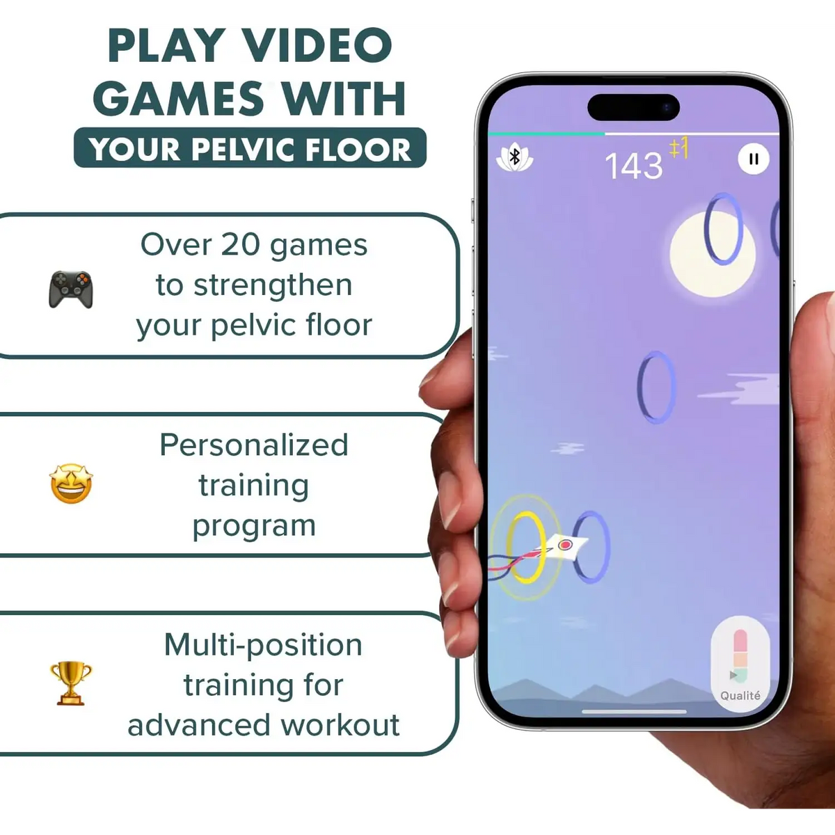 Perifit Care + Advanced App-Enabled Kegel Exerciser - Lavender - Kegels