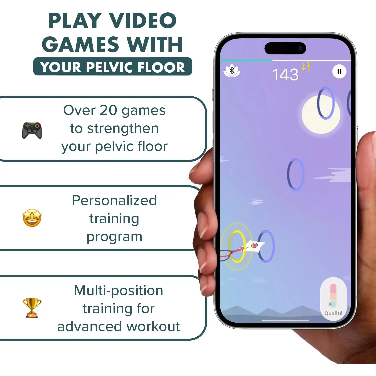 Perifit Care + Advanced App-Enabled Kegel Exerciser - Lavender - Kegels