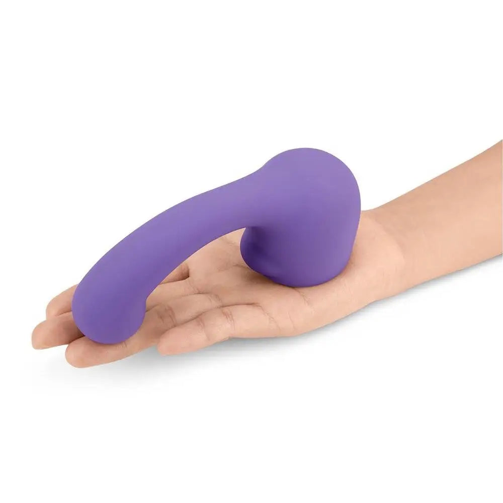 Petite Wand Vibrator Curve Weighted Attachment - Purple