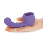 Petite Wand Vibrator Curve Weighted Attachment - Purple