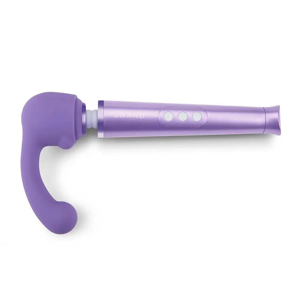 Petite Wand Vibrator Curve Weighted Attachment - Purple