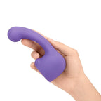 Petite Wand Vibrator Curve Weighted Attachment - Purple