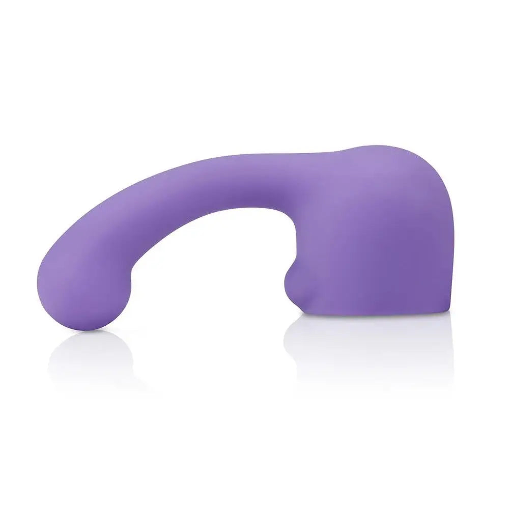 Petite Wand Vibrator Curve Weighted Attachment - Purple