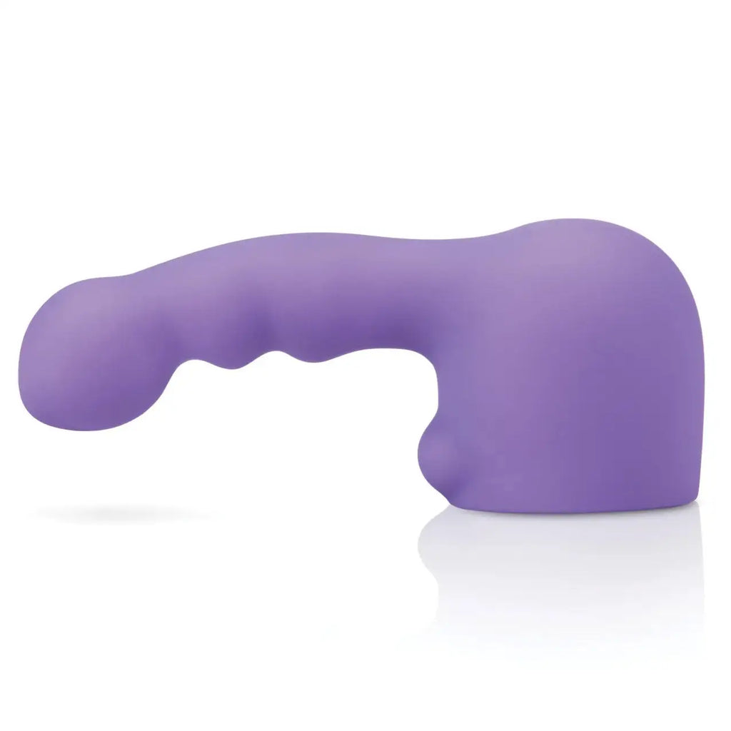 Petite Wand Vibrator Ripple Weighted Attachment - Purple