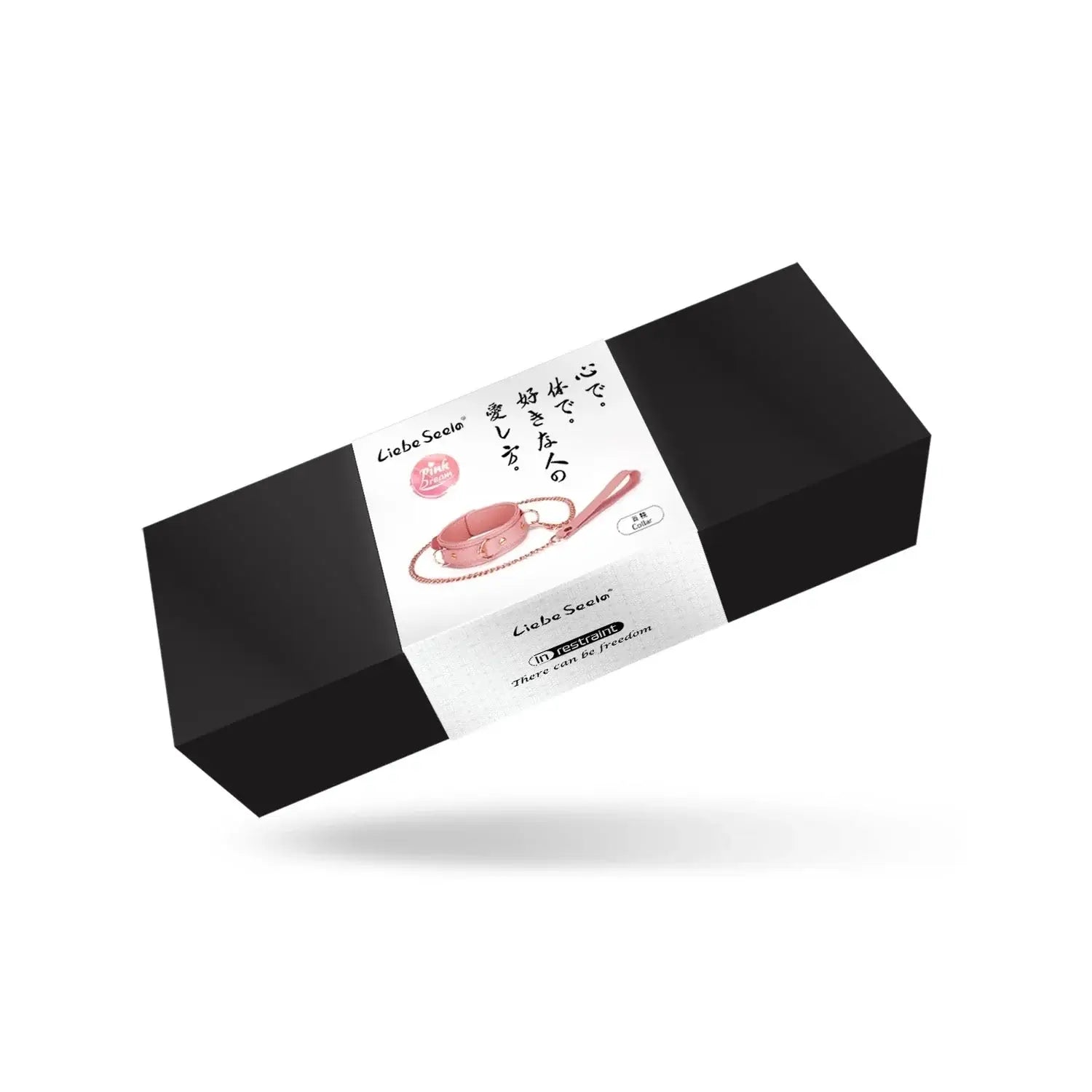 Pink Dream Collection Leather Collar with Leash - Restraints