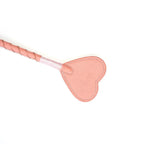 Pink Dream Collection Leather Heart-Shaped Riding Crop - Flogger