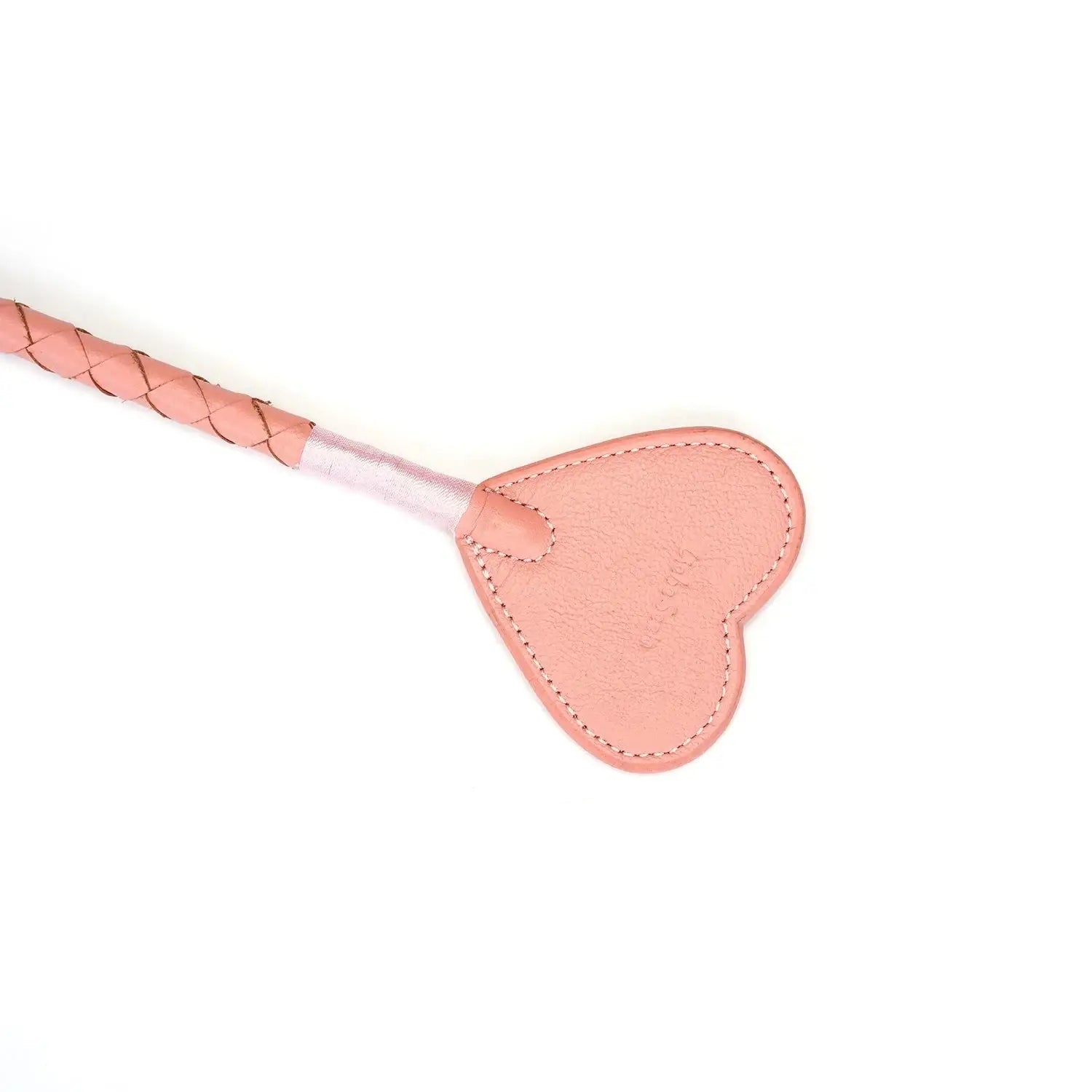 Pink Dream Collection Leather Heart-Shaped Riding Crop - Flogger