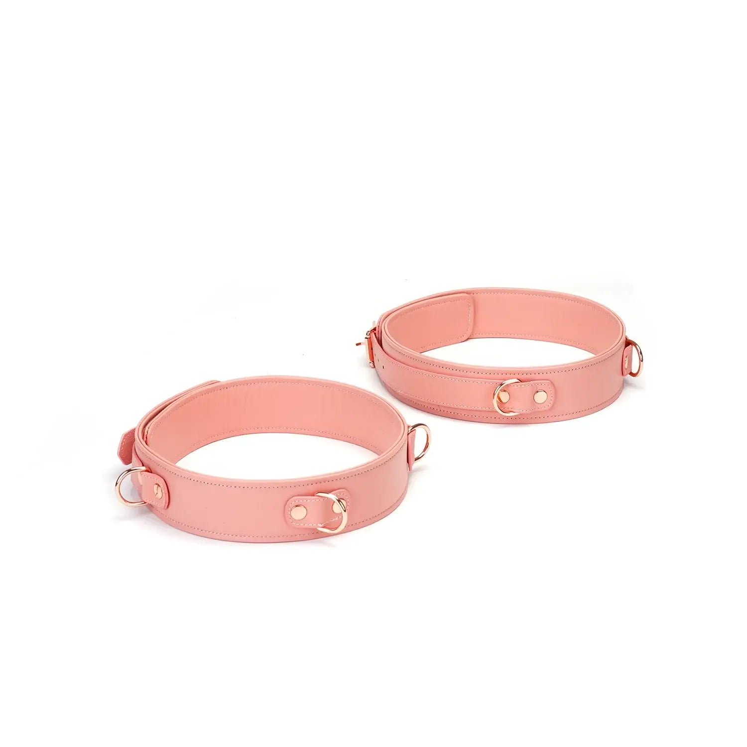Pink Dream Collection Leather Thigh Cuffs - Restraints