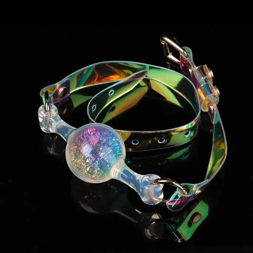 Pink Elephant Luxe Prism Rainbow Ball Gag