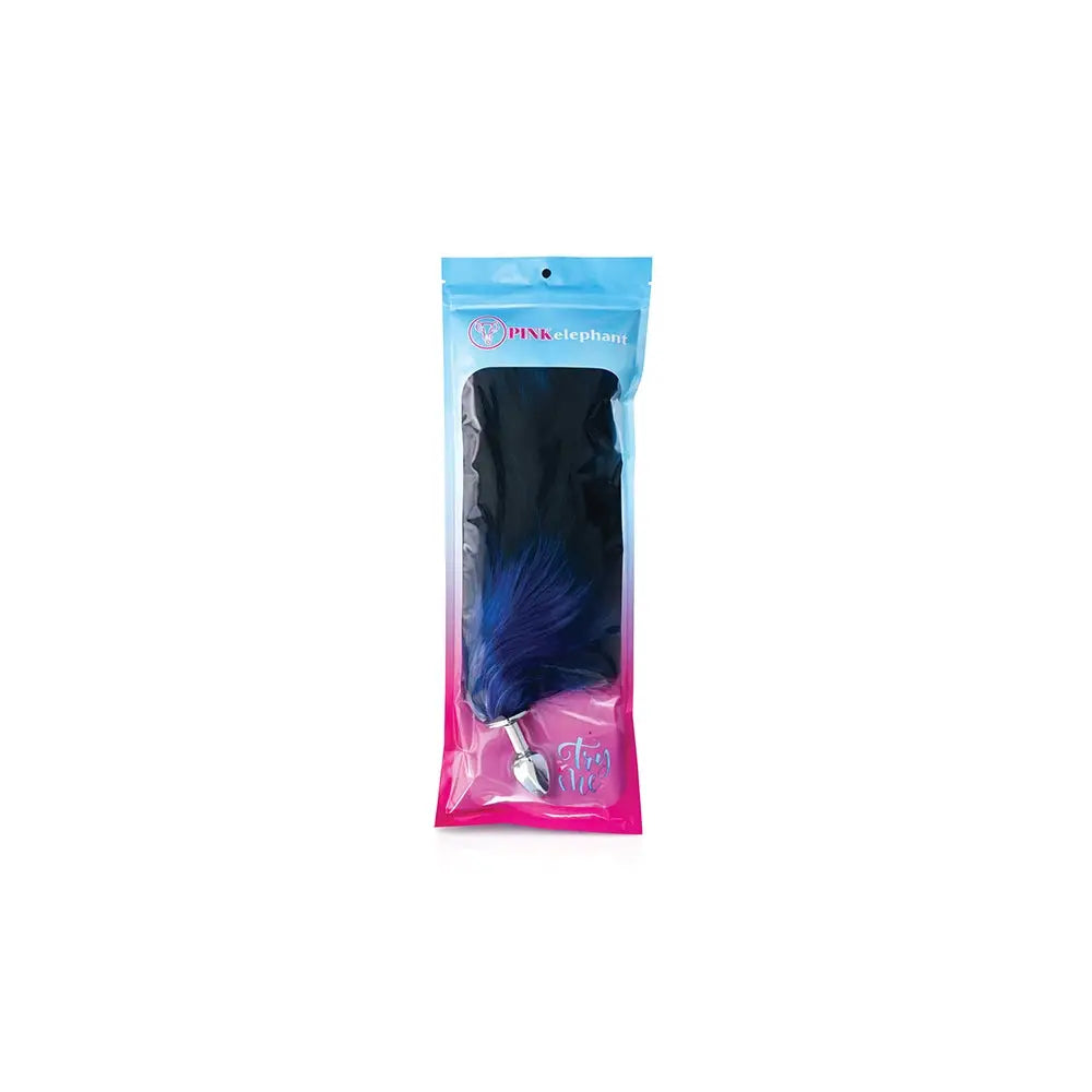 Pink Elephant Stainless Steel Fox Tail Butt Plug | Faux Fur | S/M/L