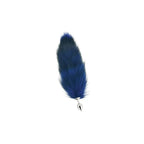 Pink Elephant Stainless Steel Fox Tail Butt Plug | Faux Fur | S/M/L Small / Blue