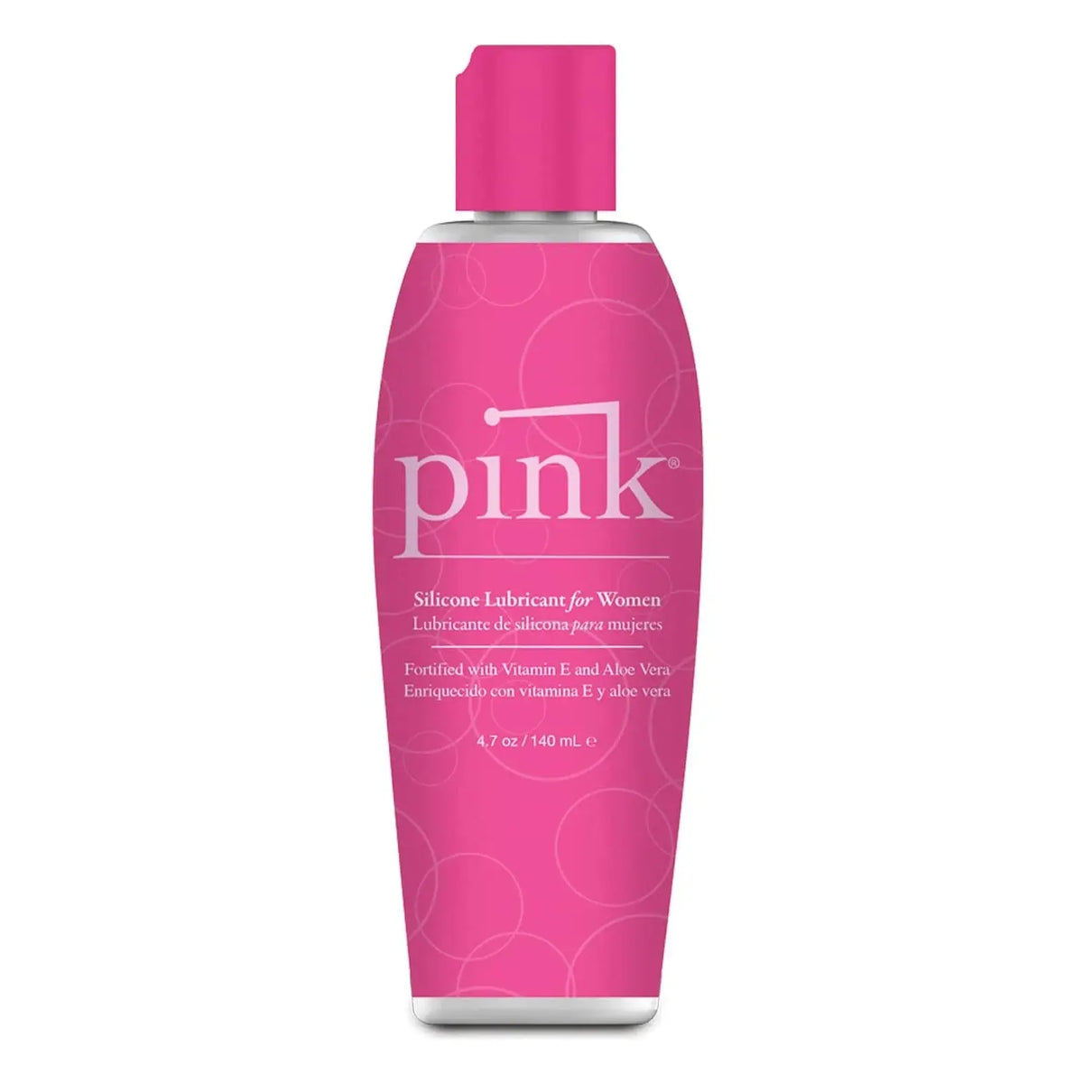Pink Lubricants® Silicone-Based Lubricant - Premium 3-Molecule Blend with Aloe & Vitamin E 4.7 fl. oz.