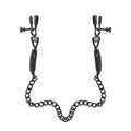 Fetish Fantasy Series Adjustable Nipple Chain Clamps Black