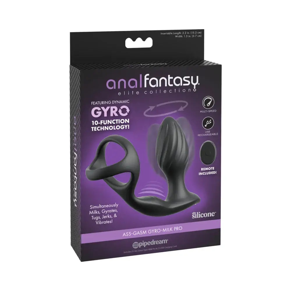Pipedream® Anal Fantasy Elite Ass-Gasm Gyro-Milk Pro Black