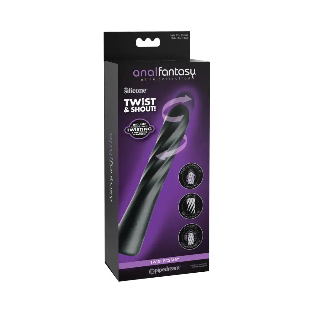 Pipedream® Anal Fantasy Elite Twist Ecstasy Thruster | Spiral Rotating Vibrator