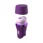 Pipedream® Fantasy for Her Lush Kiss Plush – Licking & Suction Clitoral Vibrator Purple