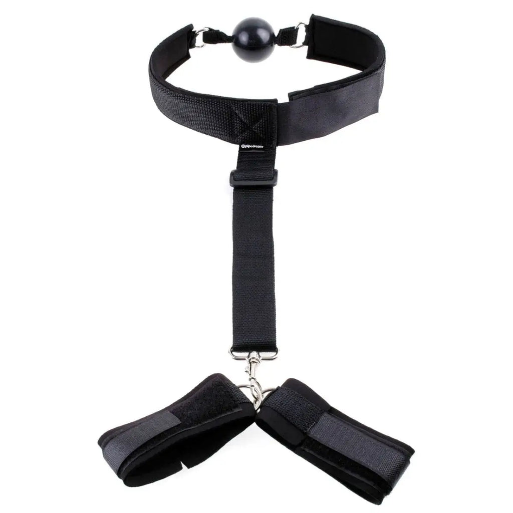Pipedream® Fetish Fantasy Series Gag and Wrist Restraint - Rolik®