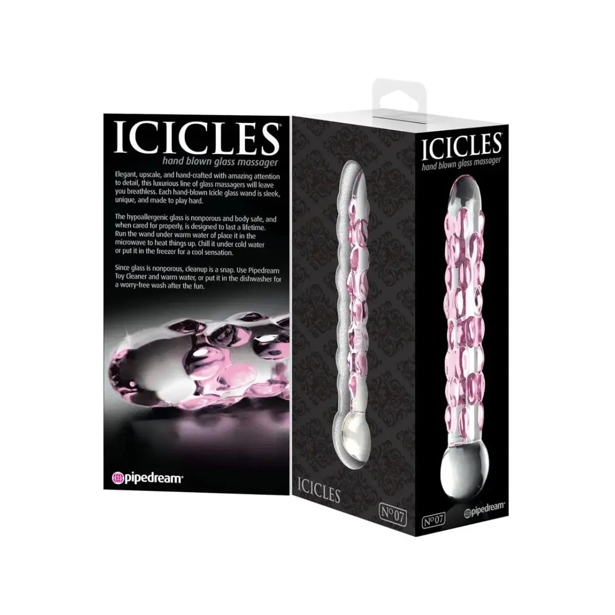 Pipedream® Icicles® No 07 Glass Dildo - Rolik®