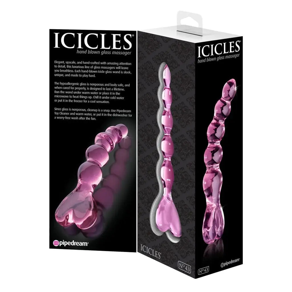 Pipedream® Icicles® No 43 Glass Dildo - Rolik®