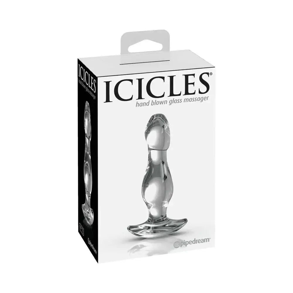 Pipedream® Icicles® No 72 Glass Butt Plug - Rolik®