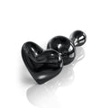 Pipedream® Icicles® No 74 Black Heart Glass Butt Plug - Rolik®