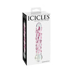 Pipedream® Icicles® No. 7 Glass Dildo Pink