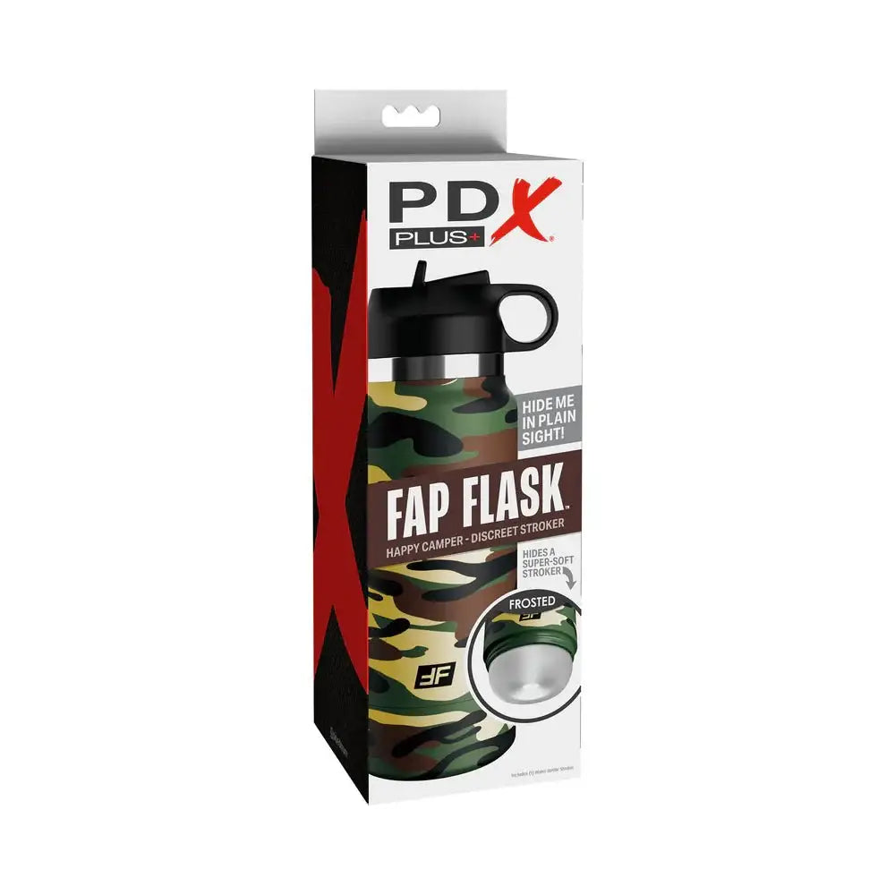 Pipedream® PDX® Plus Fap Flask™ Happy Camper Discreet Stroker - Rolik®