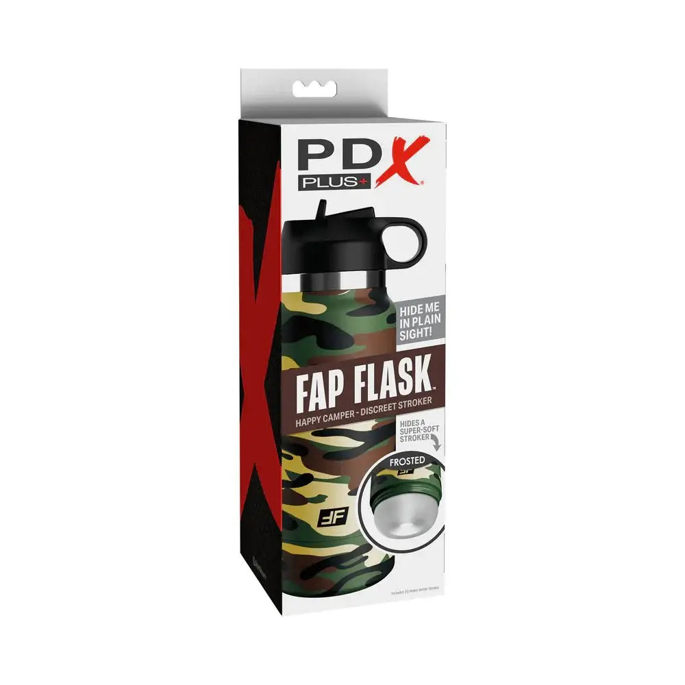 Pipedream® PDX® Plus Fap Flask™ Happy Camper Discreet Stroker - Rolik®
