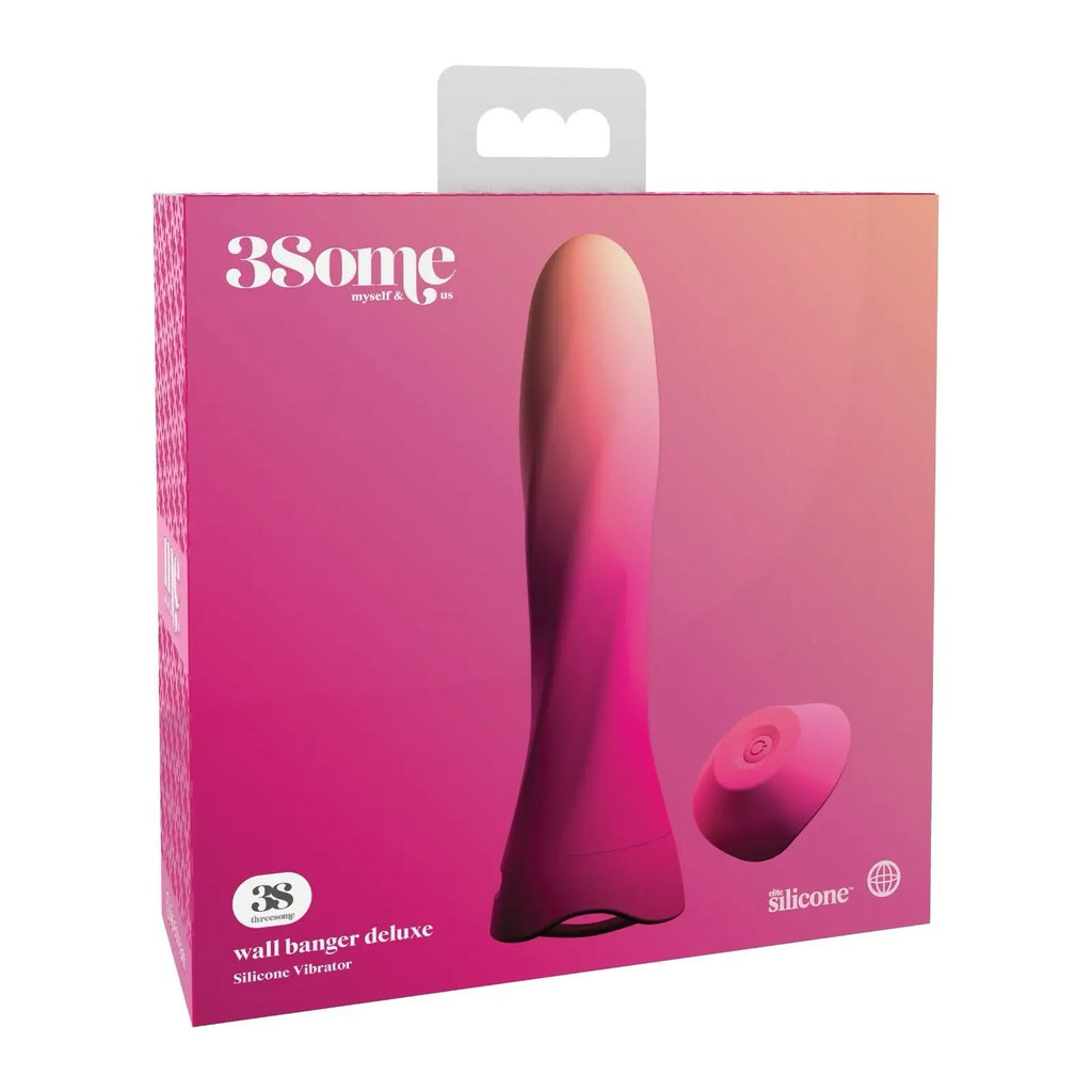 Pipedream® Pipedream 3Some Wall Banger Deluxe Remote Vibrator Magenta