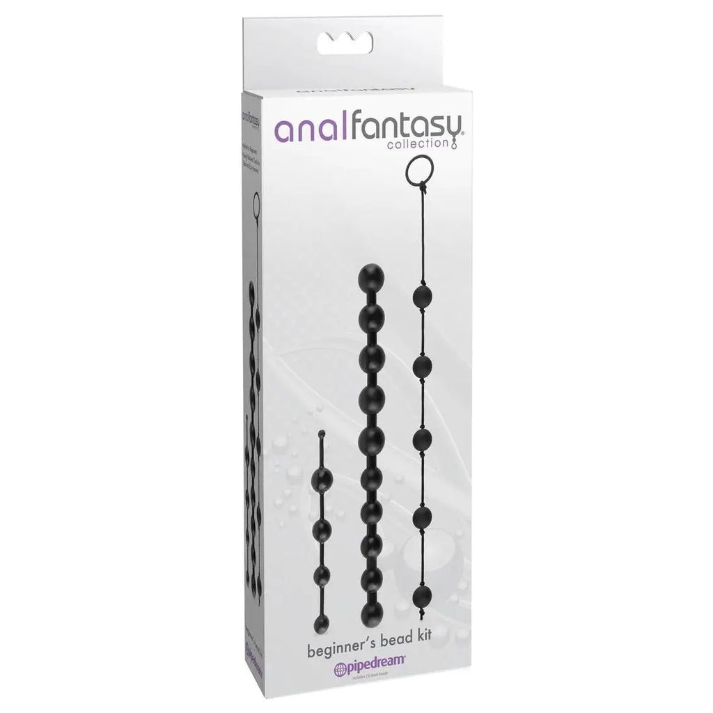 Pipedream® Pipedream Anal Fantasy Beginner’s Bead Kit - 3-Piece Graduated Set Black