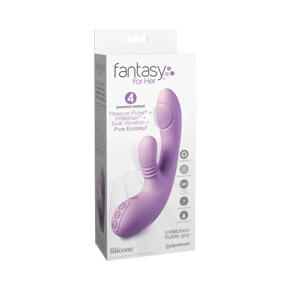 Pipedream® Pipedream Fantasy For Her IntiMotion Flutter Pro Rabbit Vibrator | 4-Motor Lavender