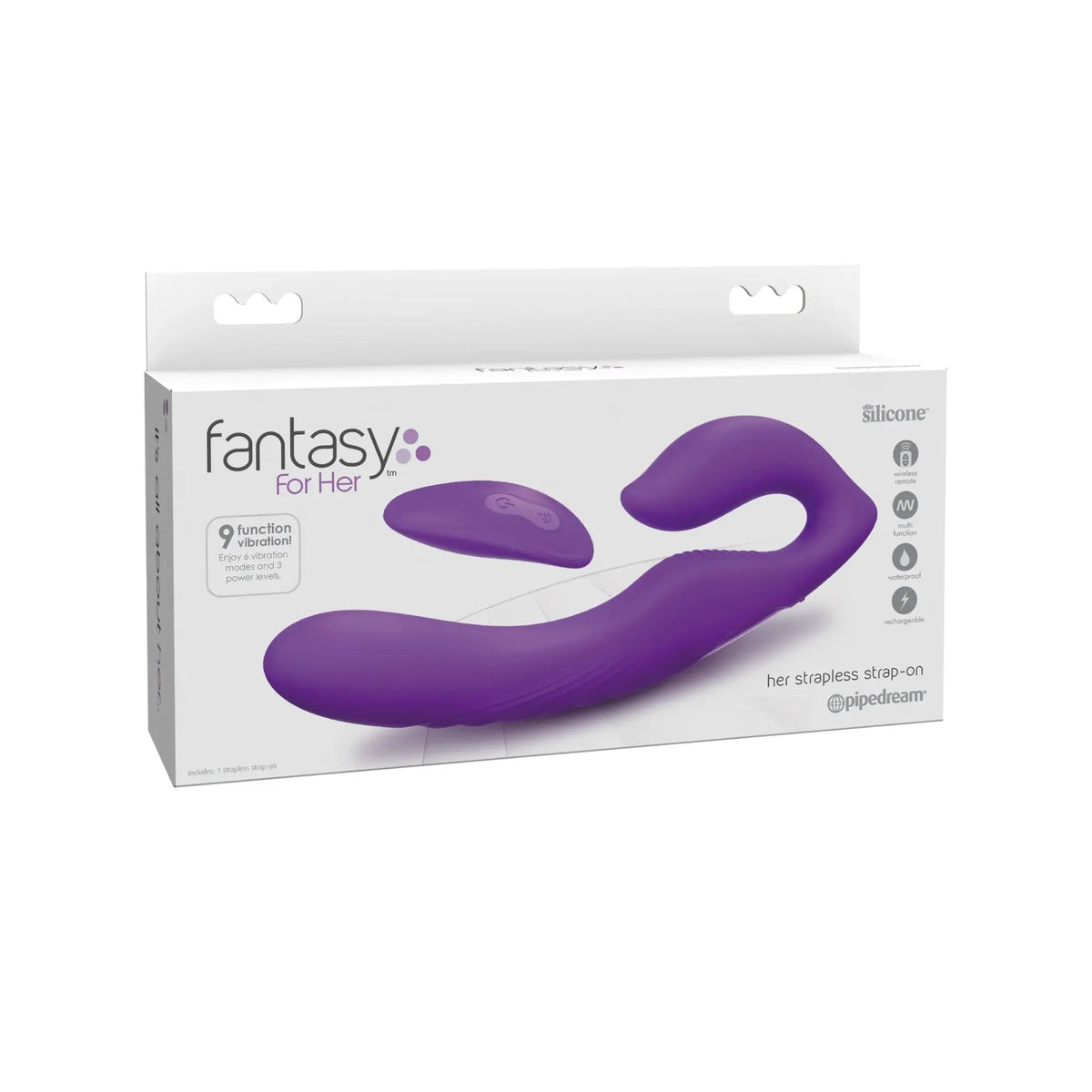 Pipedream® Pipedream Fantasy For Her Ultimate Strapless Strap-On with Dual Motors Purple
