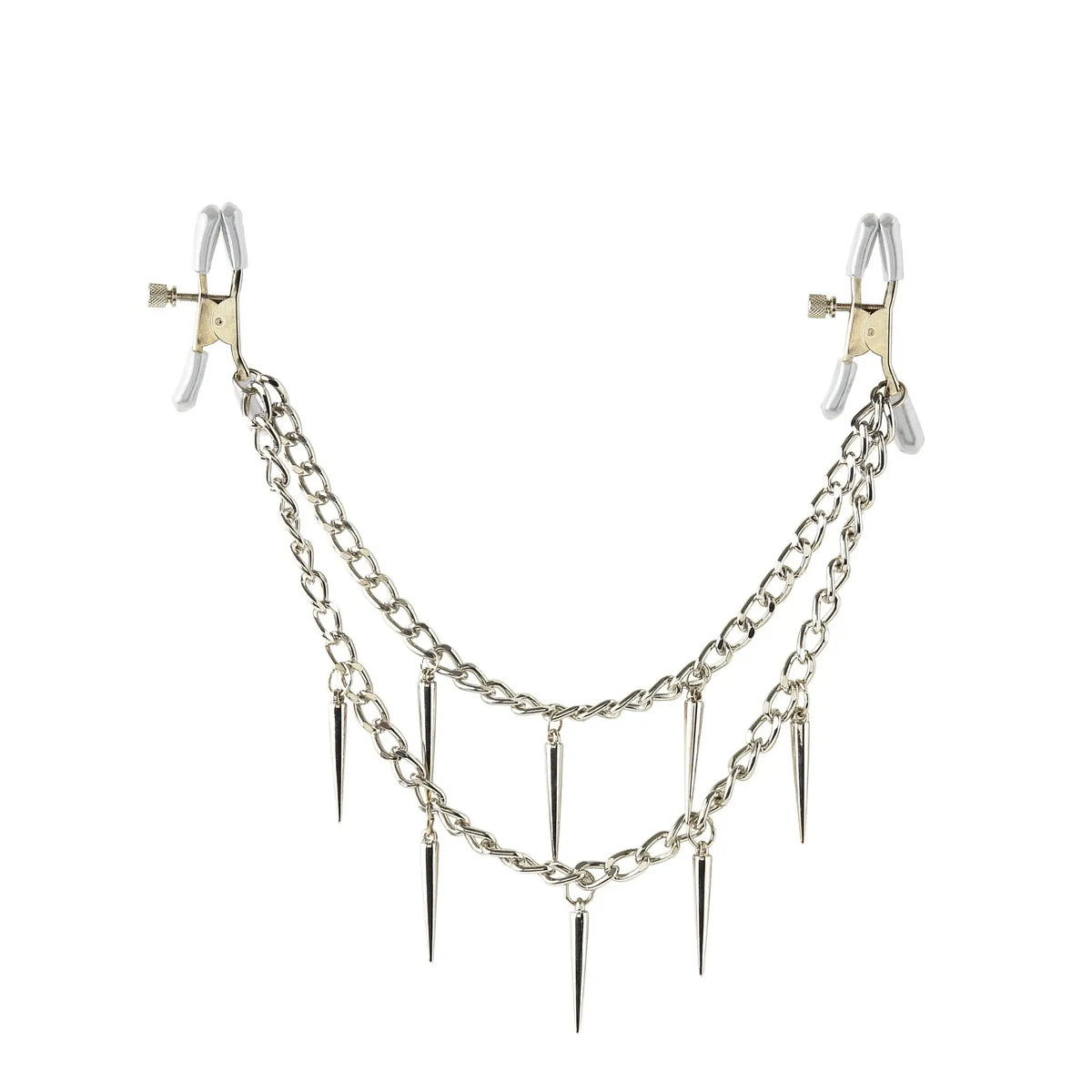 Pipedream® Pipedream Fetish Fantasy Rock Hard Adjustable Nipple Clamps Silver